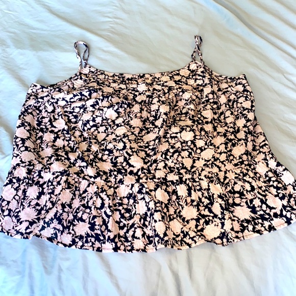 JCrew Cotton Floral Tank Top XL - Picture 3 of 8